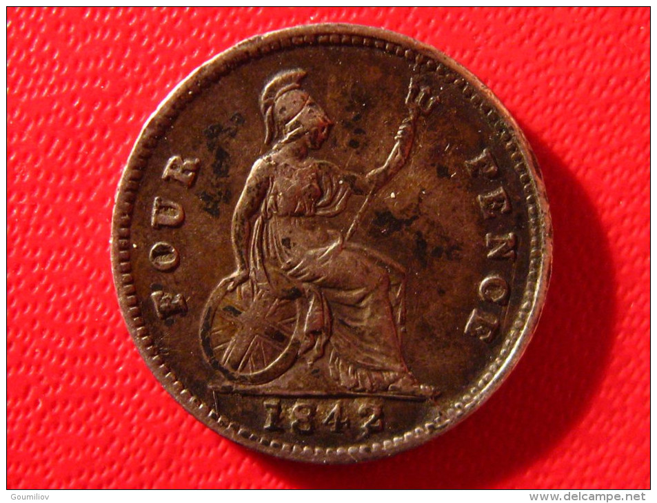 Grande-Bretagne - UK - 4 Pence/groat 1842 Victoria 4067 - G. 4 Pence/ Groat