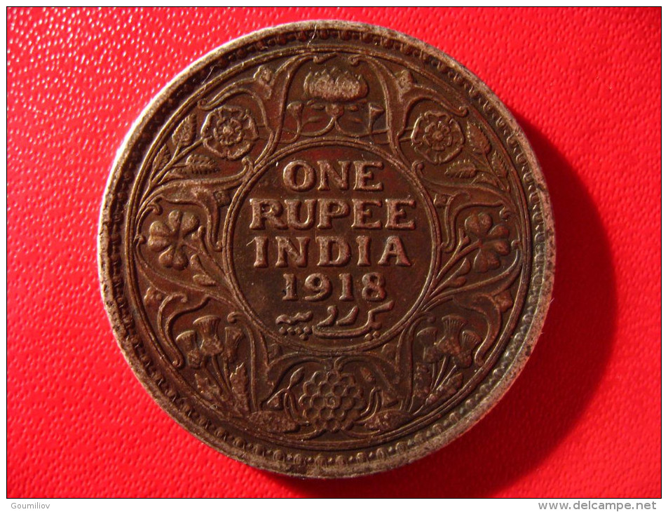 Inde - Indes Britanniques - One Rupee 1918 3990 - Inde