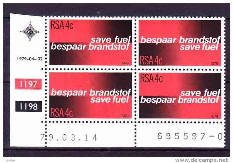 South Africa RSA - 1979 - Save Fuel - Control Block - Neufs