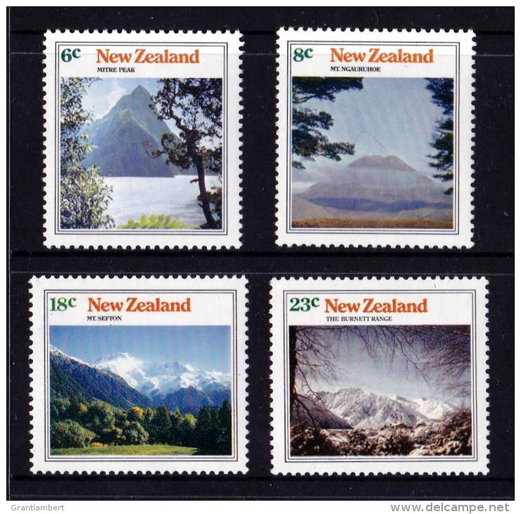 New Zealand 1973 Mountain Scenery Set Of 4 MNH - Unused Stamps