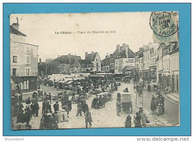 CPA Métier Marchands Ambulants Place Du Marché Au Blé LA CHÂTRE 36 - La Chatre