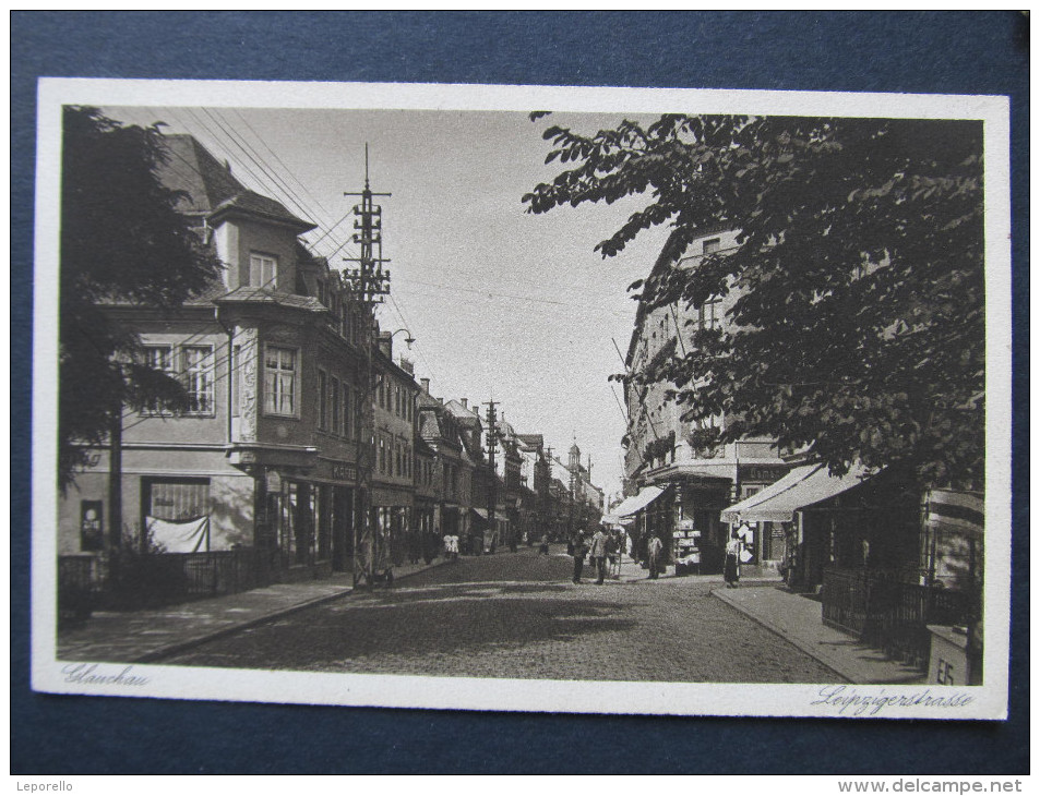 AK GLAUCHAU Leipzigerstrasse  Ca.1940  ///// D*17137 - Glauchau