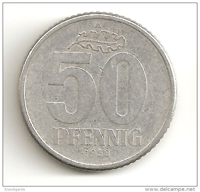 50 Pfennig – Allemagne – République Démocratique Allemande -1958 A – Atelier De Berlin A – Aluminium – Etat TTB–KM 12.1 - 50 Pfennig