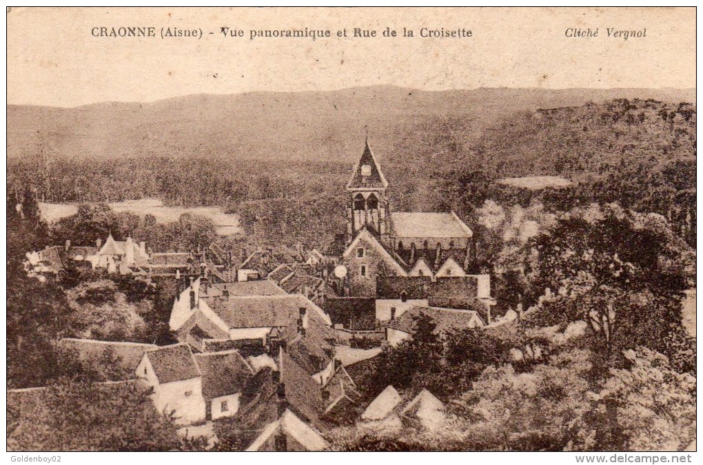 02 Craonne, Vue Panoramique Et Vue De La Croisette - Other & Unclassified