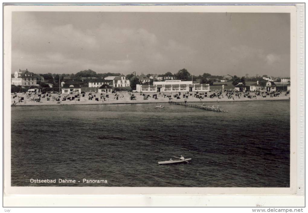 DAHME Ostseebad - Panorama Mit Strandterasse;  1953,  Sehr Schöner Stempel - Dahme