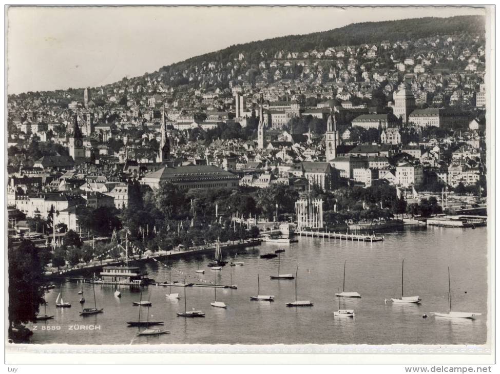 ZÜRICH - Panorama,  Beschreibung In ESPERANTO ( Siehe Rückseite ) - Zürich