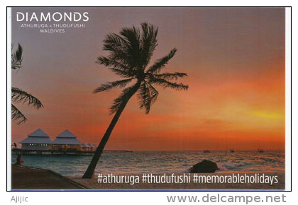 Diamonds Thudufushi Beach & Water Villas, Belle Carte Postale Non Circulée - Maldives
