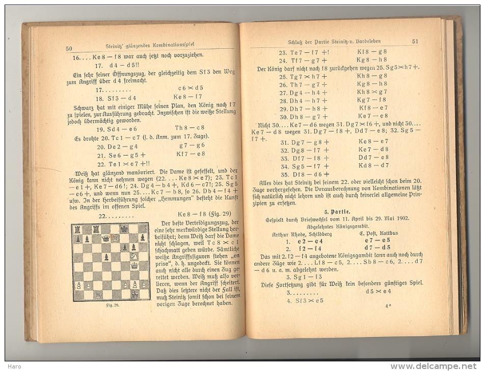 Livre En Allemand De 1918 - Jeu D´échec- Loisir  (Mi5) - Otros & Sin Clasificación