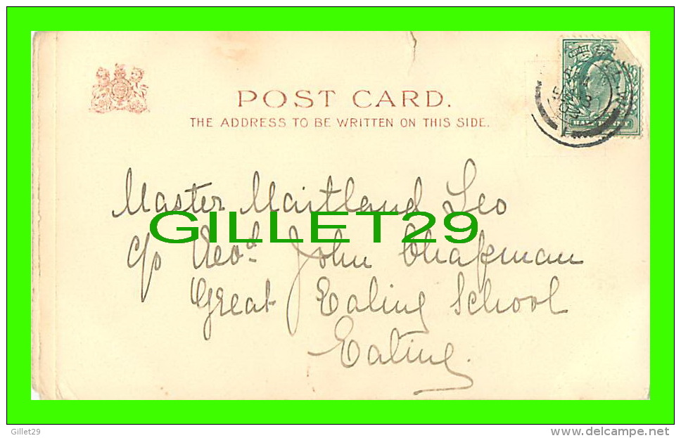 FAMILLES ROYALES - GEORGE II OF GREAT BRITAN - COIN & GREAT SEAL GEO II - TRAVEL IN 1903 - - Familles Royales