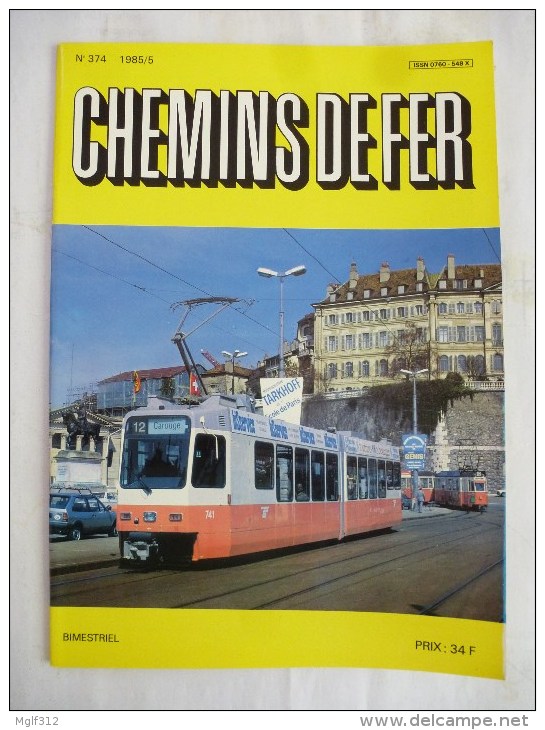 CHEMIN De FER  (AFAC) GENEVE (Suisse) TRAMWAYS Des T.P.G. - Détails Sur Les Scans - Trains