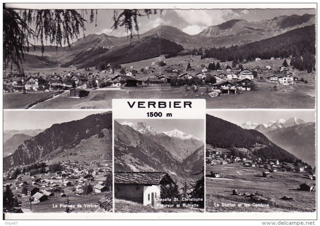 VERBIER (Suisse-Valais)  4 Vues Station 1500 M- VOIR 2 SCANS - - Otros & Sin Clasificación