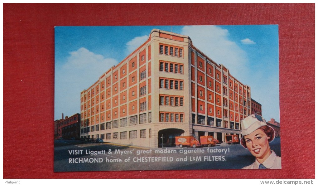 Liggett & Myers Cigarette  Factory Virginia> Richmond--- - Ref 1904 - Richmond