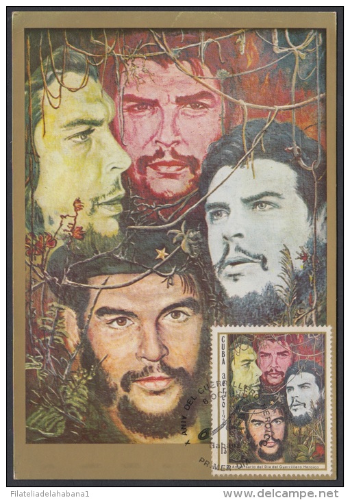 TM-15 CUBA 1977. TARJETA MAXIMA FDC. ERNESTO CHE GUEVARA. - Ongebruikt