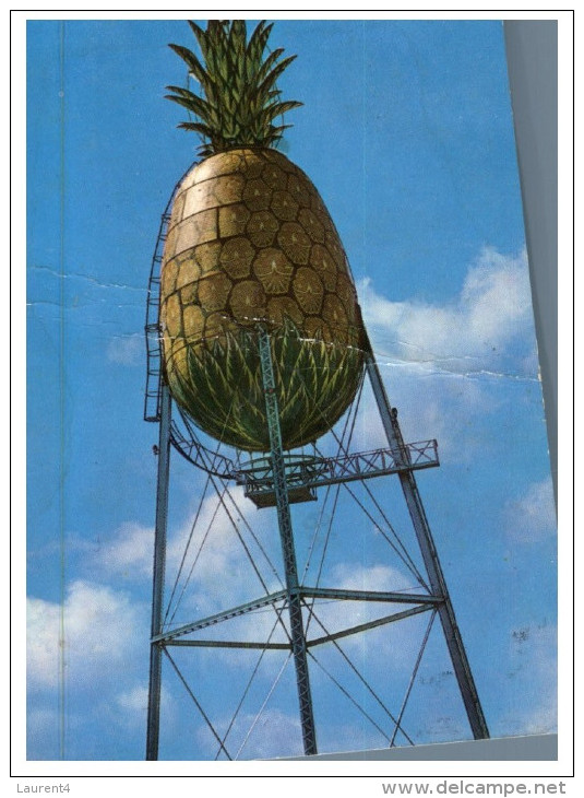 (543) USA - Honolulu Water Tower Shape As A Pineapple (brnt In Middle) - Invasi D'acqua & Impianti Eolici