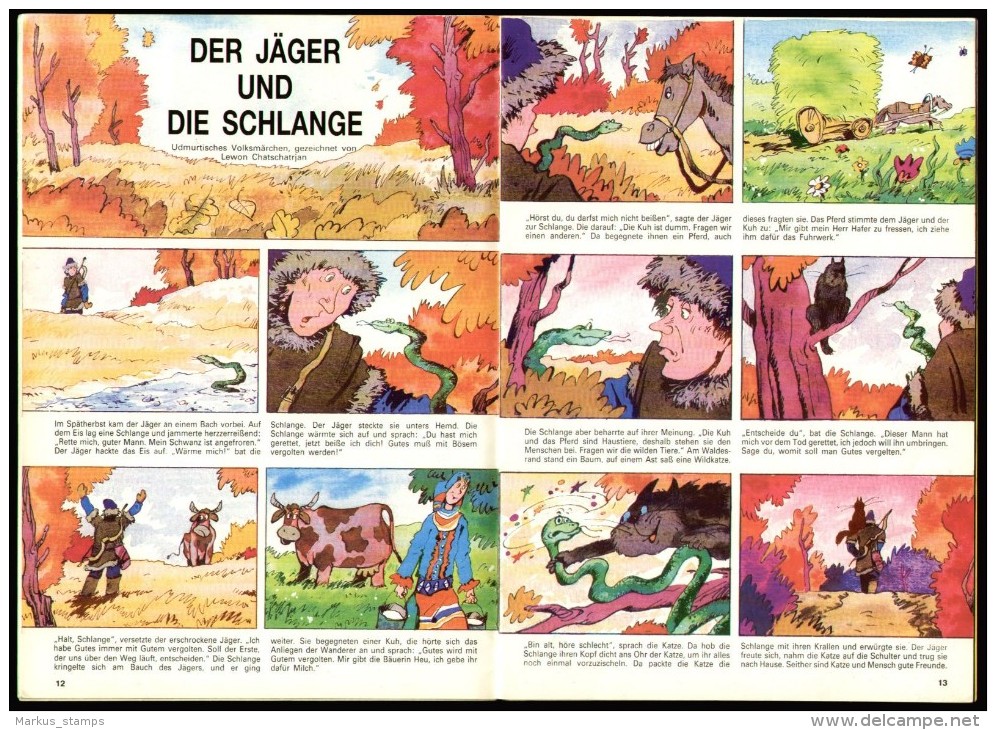 Mischa No.5/1987, Russisch Illustrierte Monatsschrift Für Kinder, Deutsch Ausgabe, Comics, Cartoons, Illustratoren - Kids & Teenagers