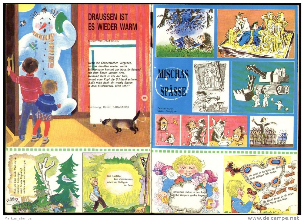 Mischa No.5/1987, Russisch Illustrierte Monatsschrift Für Kinder, Deutsch Ausgabe, Comics, Cartoons, Illustratoren - Niños & Adolescentes