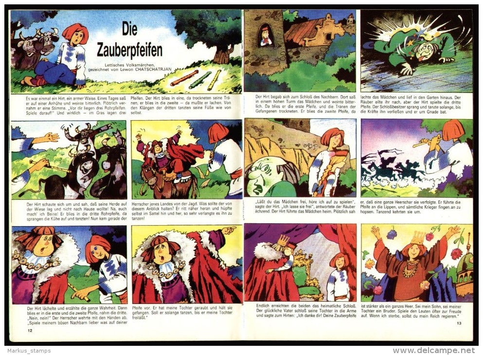Mischa No.6/1987, Russisch Illustrierte Monatsschrift Für Kinder, Deutsch Ausgabe, Comics, Cartoons, Illustratoren - Kinder- En Jeugdtijdschriften
