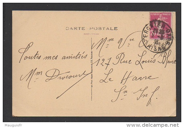 DF / 02 AISNE / FARGNIERS / MONUMENT AUX MORTS / CIRCULÉE EN 1935 - Other & Unclassified