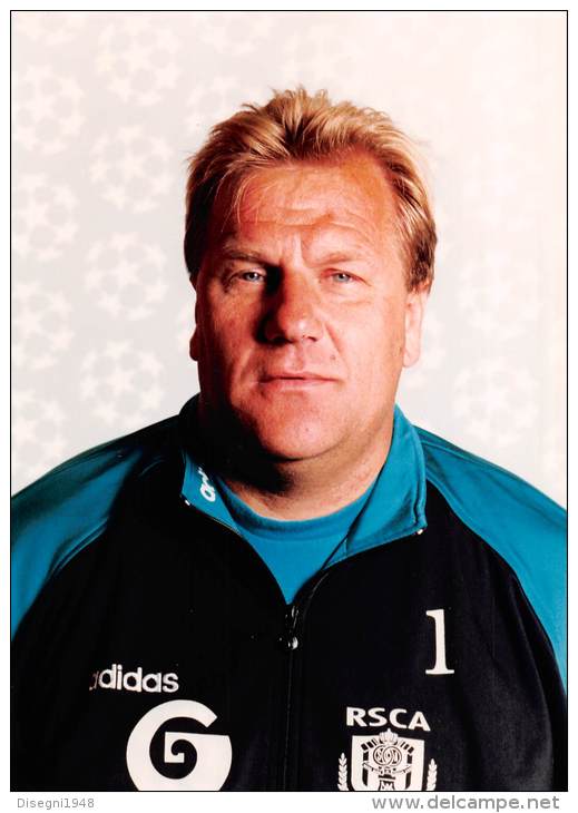 03825 "RCS ANDERLECHT - JOHAN BOSKAMP, COACH". CALCIO , SOCCER. FOTOGRAFIA ORIGINALE. - Sport