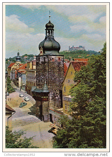 25149- COBURG- JUDENTOR GATE, VESTE CASTLE, CAR, PANORAMA - Coburg