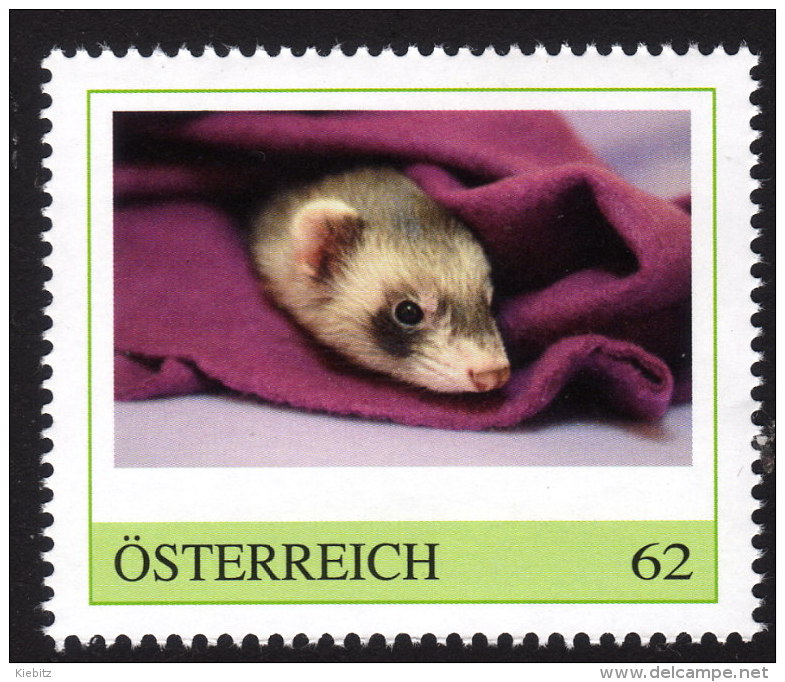 ÖSTERREICH 2014 ** Frettchen / Mustela Putorius - PM Personalized Stamp - MNH - Timbres Personnalisés