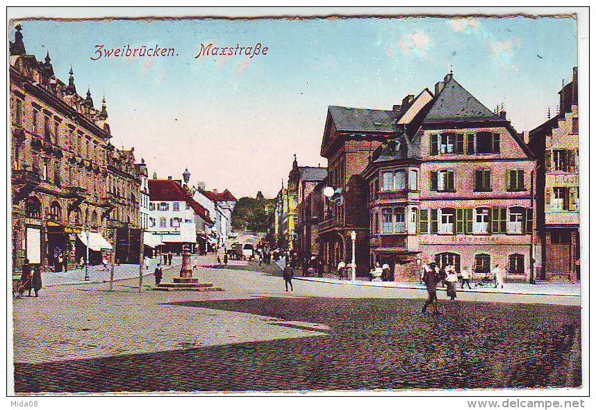 ZWEIBRÜCKEN . ZWEIBRUECKEN . MAXSTRASSE. ANIMATION. - Zweibruecken