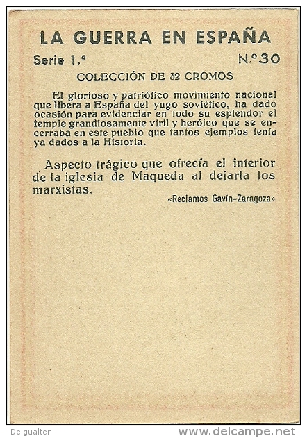 La Guerra En España - Serie 1ª Nº30 (2 Scans) - Histoire