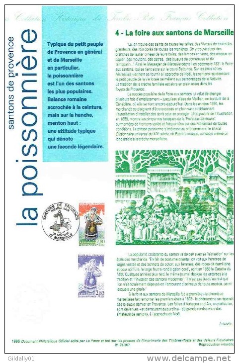 Document Philatelique Officiel Sur Vélin - LA POISSONNIERE  1995 (n°2979 Yvert Et Tellier) - Collections