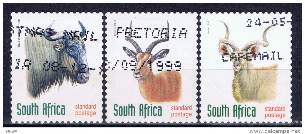 RSA+ Südafrika 1998 Mi 1124 1126-27 Tiere - Used Stamps