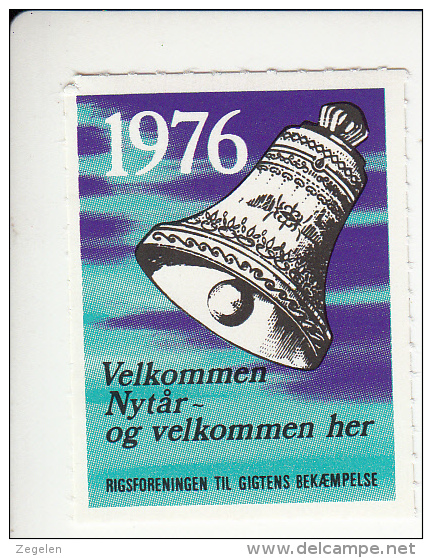 Denemarken Kerstvignet Cat. AFA-Julemaerker Gigtforeningen Jaar 1976 - Local Post Stamps