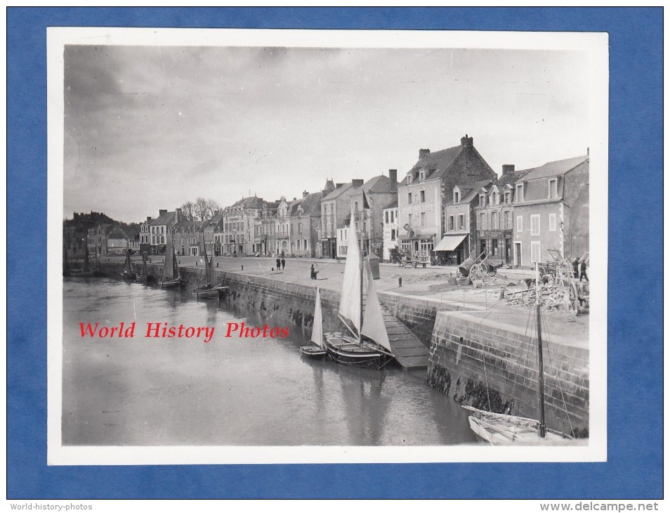 Photo Ancienne - LE POULIGUEN - Le Port - Bateau De Pêche Grand Café Louis - Cliché Vers 1912 Tiré Dans Les Années 1950 - Autres & Non Classés