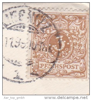DR 1899-11-05 LIEGNITZ Brief Mit 3Pf. Perfin "CJK" Carl Jos. Kessler (Breslau) - Autres & Non Classés