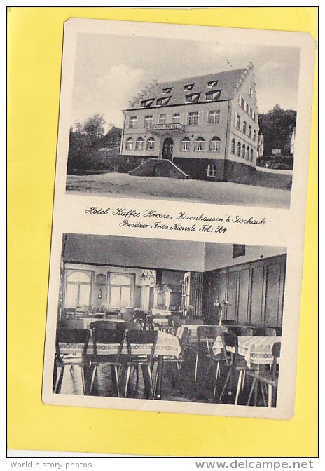 CPA - Hotel Kaffée KRONE - ZIZENHAUSEN Bei STOCKACH -  Bésitzer  Fritz KIENZLE - Stockach