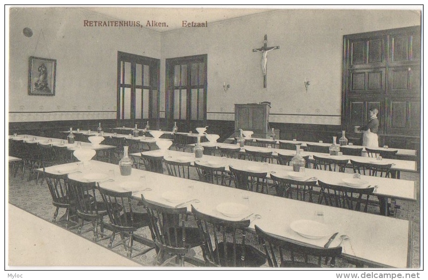 Alken. Retraitenhuis. Eetzaal. - Alken