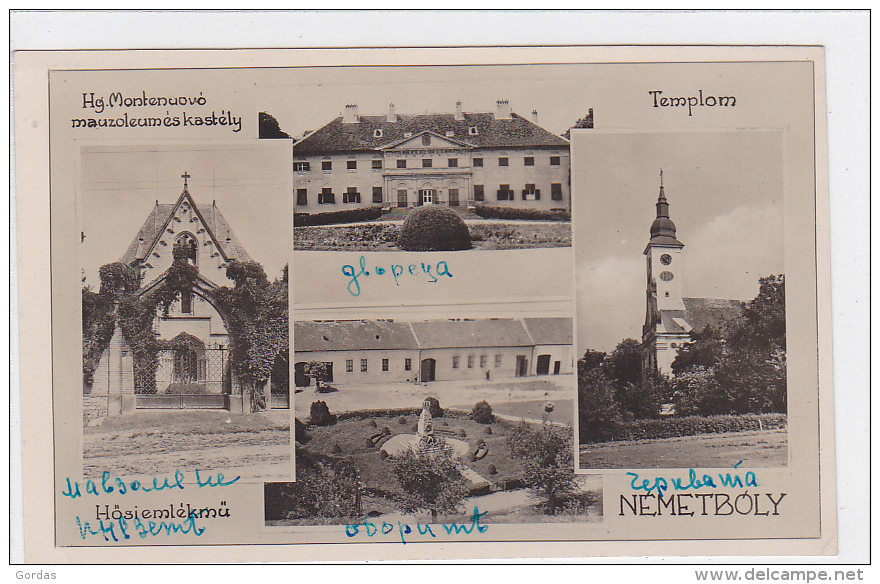 Hungary - Nemetboly - Boly - Hosiemlekmu - Montenuovo Mausoleum Kastely - Templom - Hongarije