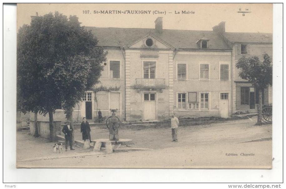 107. Saint Martin D'Auxigny, La Mairie - Autres & Non Classés