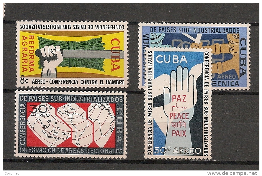 CUBA - Posta Aérienne - Air Mail  - Yvert # A 217/220 - * MINT (Light Trace Of Hinge) - Poste Aérienne