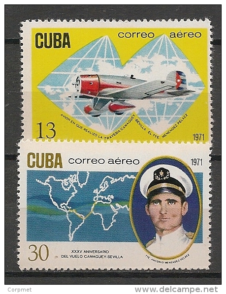 CUBA - Posta Aérienne - Air Mail  - Yvert # A 251/2 - **  MINT (NH) - Poste Aérienne