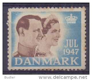 DANMARK :1947: Vignette/Cinderella : CHRISTMAS,NOËL,JULPOST,KING & QUEEN ... , - Service