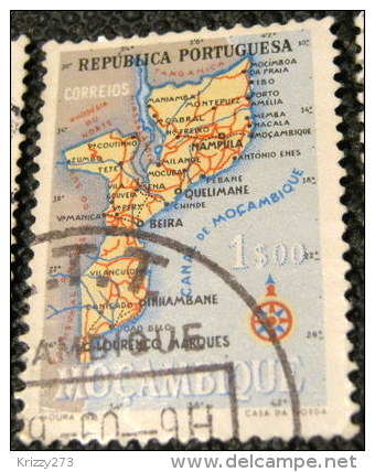 Mozambique 1954 Map 1.00e - Used - Mozambique