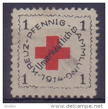 DEUTSCHLAND :1914: Vignette/Cinderella : ROTES KREUZ,RED CROSS, BIENFAISANCE,CHARITY,HEALTH, - Erinnofilia