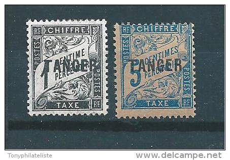 Colonie Francaise  Timbre Du Maroc Timbre Taxe  De 1918  N°35/36  Neufs * - Timbres-taxe