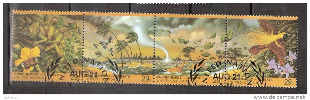 012103 UNITED NATIONS -Sc N 636a 29c ENVIRONMENT - CLIMATE - Used Stamps