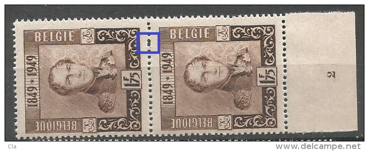 808 Paire  **  Pl 2  Cu  Dentelure - ....-1960