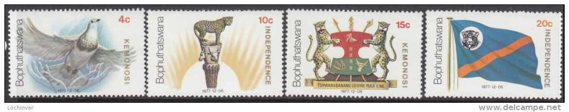 BOPHUTHATSWANA, 1977 INDEPENDENCE 4 MNH - Bophuthatswana