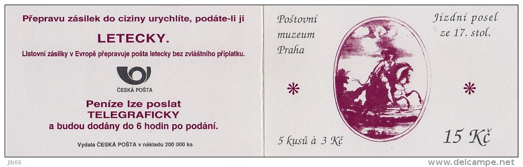 Carnet De 5 Timbres YT C 34 (II) Plaque De Postillon Et Sainte / Booklet Michel MH 0-9 IV Postillon - Unused Stamps