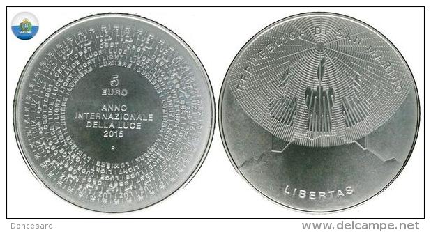 ** 5 EUROS SAN MARINO ARGENT 2015 PIECE NEUVE ** - San Marino