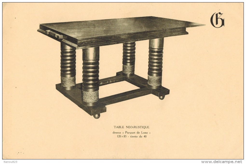 LYON Manufacture GARDET 17 Planches Anciennes Mobilier Néo Rustique Lampadaire Liseuse Table Sièges Gibel Janoux - Altri & Non Classificati