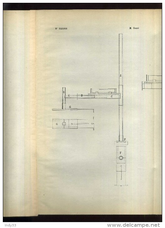 - COMPAS EQUERRE NIVEAU POUR ESCALIER . BREVET D´INVENTION DE 1902 . - Andere Toestellen