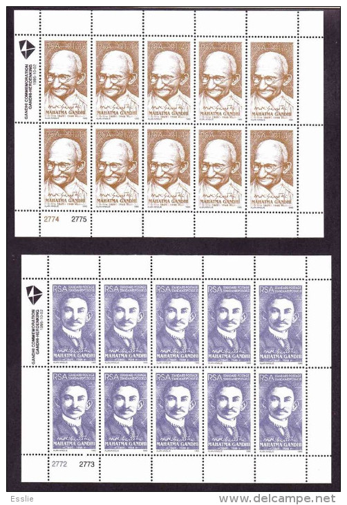 South Africa - 1995 - Mahatma Gandhi Commemoration - Sheetlets Complete Set - Nuevos